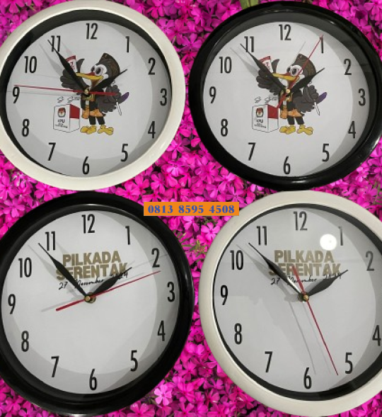 Jam dinding Pesanan KPU 25cm 