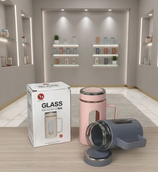 Tumbler Glass Botol Minum Air Panas Dingin 400ml