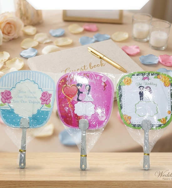 Kipas Souvenir Pernikahan Custom Unik
