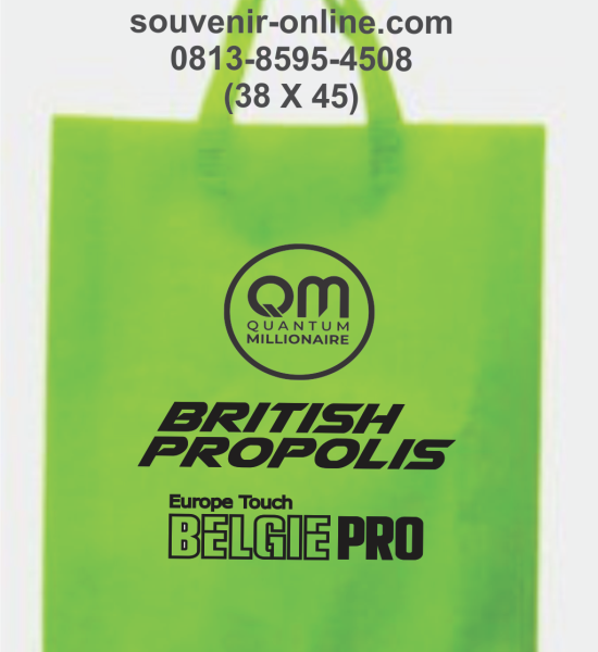 Tas Spunbond Press Hijau Free Sablon