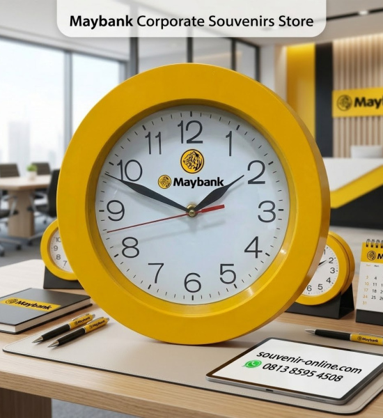 Jam Dinding Custom Maybank: Souvenir Eksklusif